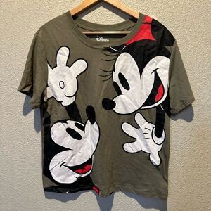 NWOT Disney Mickey & Minnie Olive Green TShirt Size XL